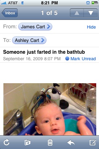 bathtub farts